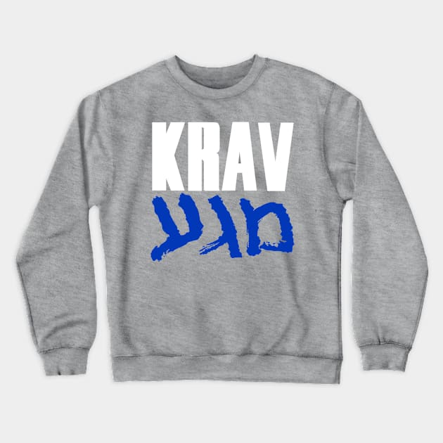 Krav Magakira - Blue v2 Crewneck Sweatshirt by Phobotech